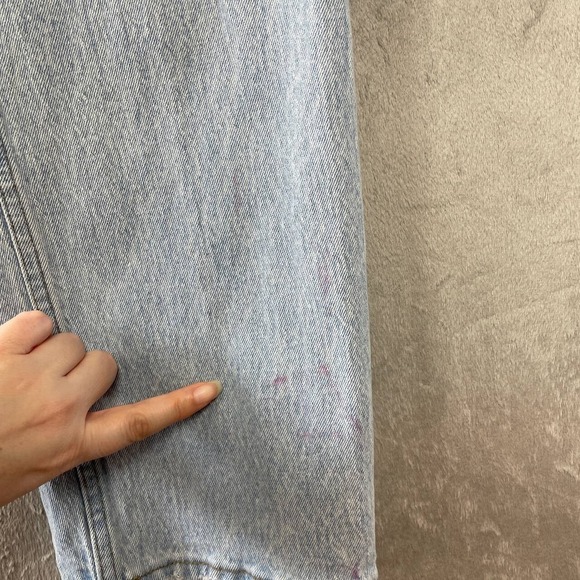 Abercrombie & Fitch 90s High Rise Straight Jeans 31/12R Y2K Retro Hip Hop Street - Picture 5 of 9